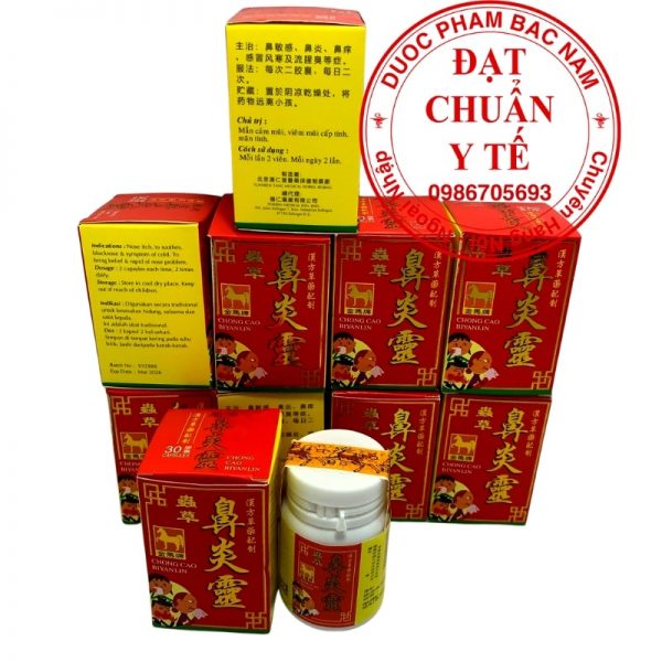 Chong cao biyanlin, trùng thảo tỷ viêm linh China _ thuốc trị viêm xoang, viêm mũi