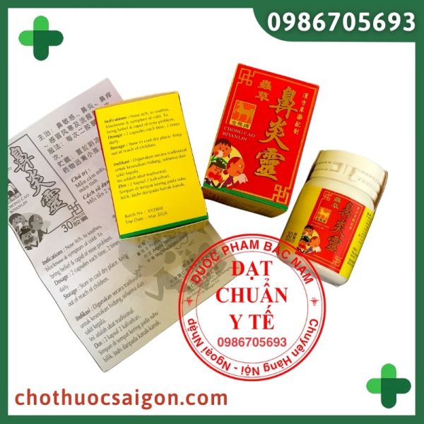 Chong cao biyanlin, trùng thảo tỷ viêm linh China _ thuốc trị viêm xoang, viêm mũi