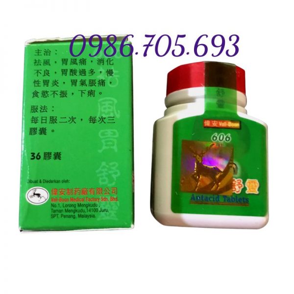 Vall Boon antacid 606, dạ dày xanh Malaysia tem nai nổi _ thuốc điều trị viêm dạ dày