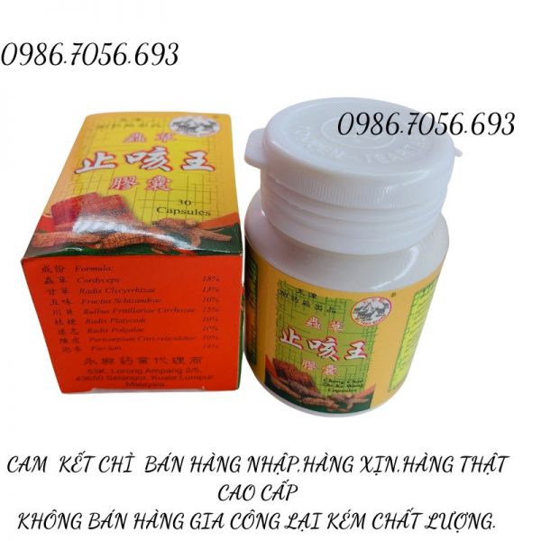 Chong chao zhi ke wang capsules, can khắc vương Malaysia_ thuốc trị ho, hen suyễn