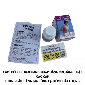 Điều kinh lọc máu Hải Thượng _ thuốc điều hoà kinh nguyệt