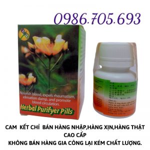 Herbal purifyer pills, thanh huyết giải nhưỡng Malaysia _ thuốc trị ngứa, mề đay