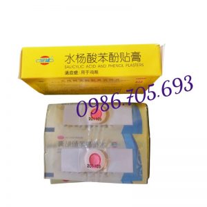 Salicylic acid and phenol plasters, miếng dán mụn cóc _ thuốc trị mụn cóc